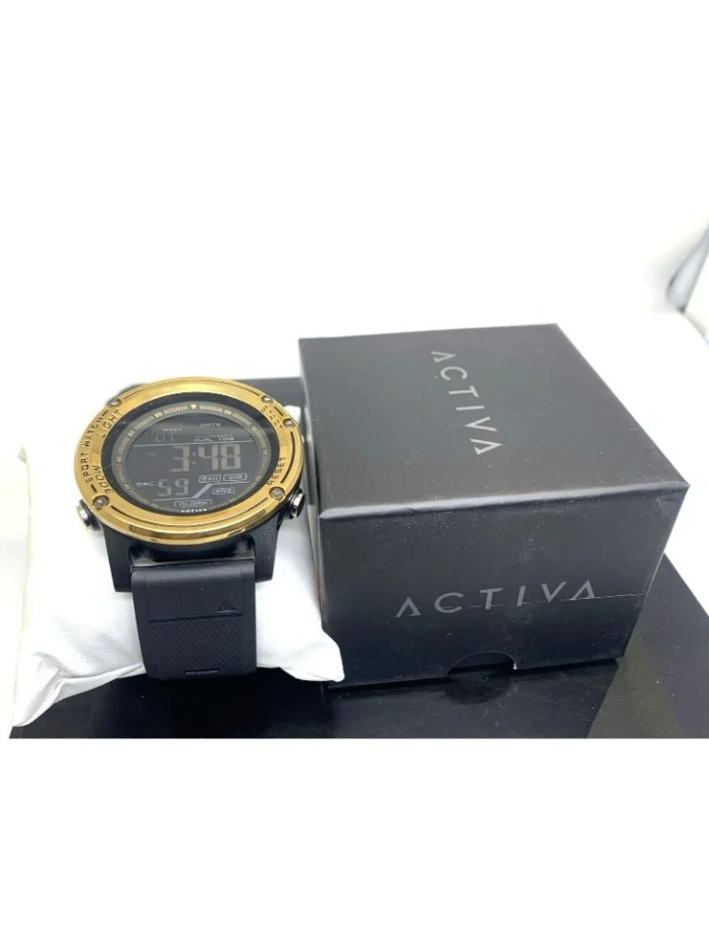 Activa by Invicta Men's Watch 8125 Quartz Digital Sport Black Resin Strap 51mm